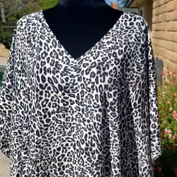 Kaftan Leopard Dress Maxi Cover Up Animal Print NEW 🦋 LAST 1 🦋 - Picture 7 of 9
